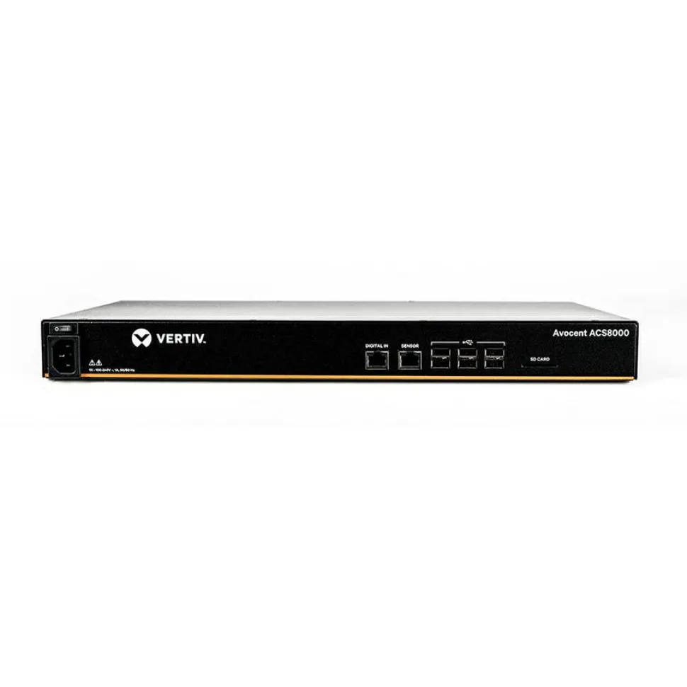 Vertiv Avocent 16-port ACS8000 Console System with single AC Power Supply, non-TAA