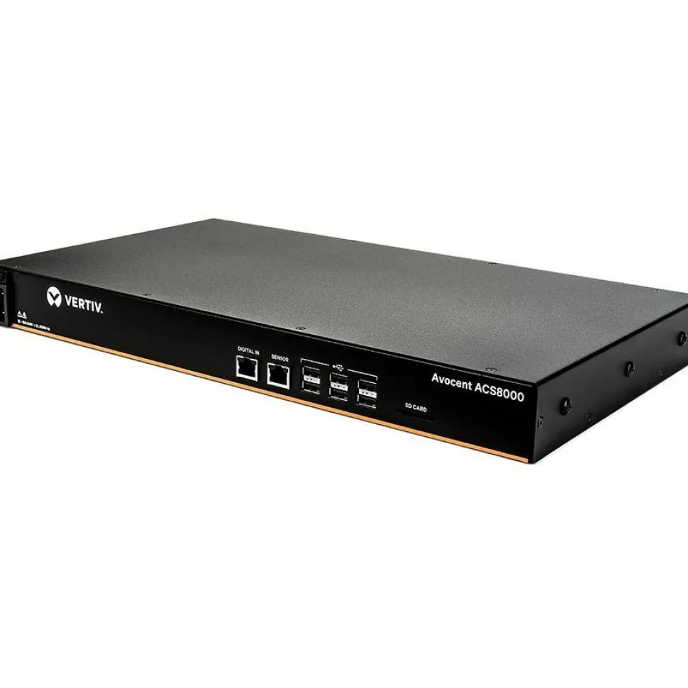 Vertiv Avocent 16-port ACS8000 Console System with single AC Power Supply, non-TAA