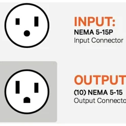 Vertiv Geist Basic Rack PDU - Data Center PDU - (10) NEMA 5-15R| NEMA 5-15P rPDU