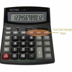 Victor 1190 Desktop Display Calculator, Black
