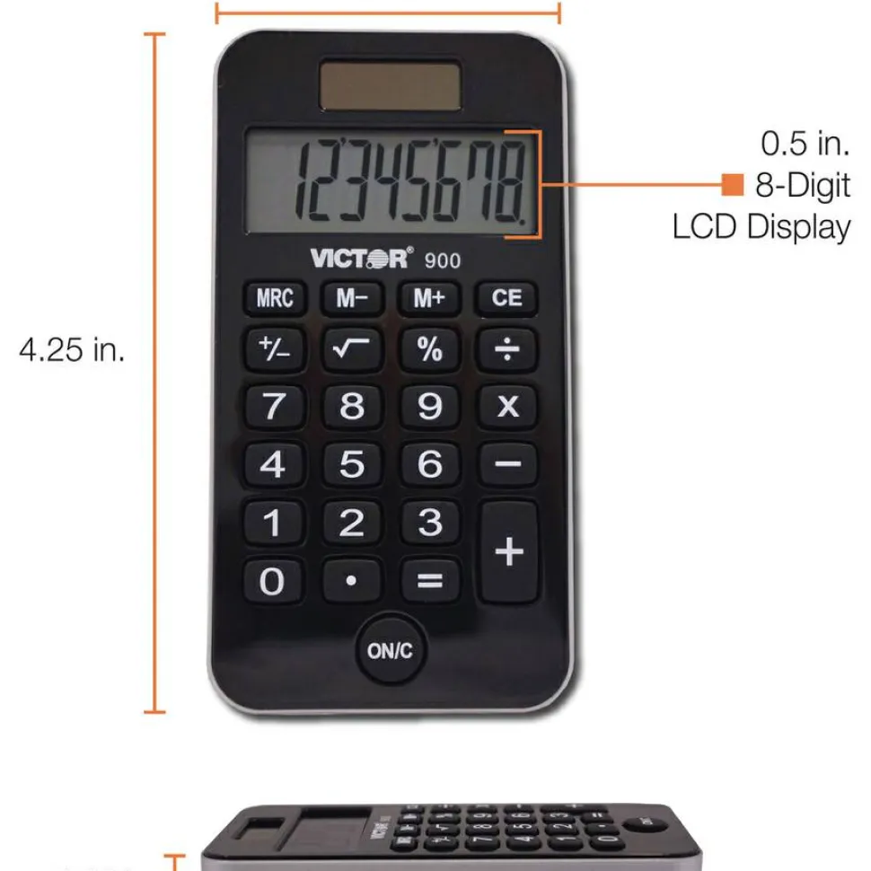Victor 900 Pocket Calculator With Antimicrobial Protection