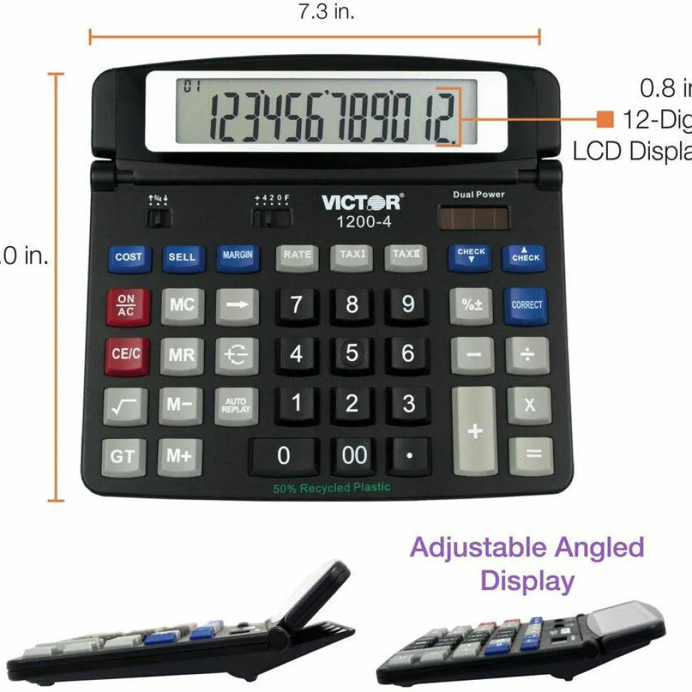 Victor 1200-4 Professional Desktop Calculator