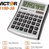 Victor 1100-3A Antimicrobial Compact Desktop Calculator, 10-Digit LCD