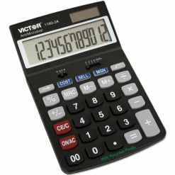 Victor 1180-3A 12-Digit Desktop Calculator With Antimicrobial Protection