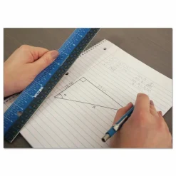 Victor Easy Read Stainless Steel Ruler, Standard/Metric, 18