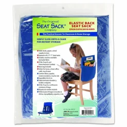 Victor Elastic-Back Seat Sack for Chairs 12" to 17" Wide, 11 x 16 x 14, Fabric, Blue