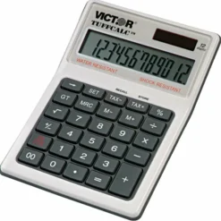 Victor TUFFCALC Desktop Calculator, White