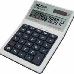 Victor TUFFCALC Desktop Calculator, White