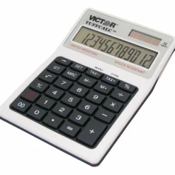 Victor TUFFCALC Desktop Calculator, White