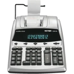 Victor 1240-3A 12-Digit Heavy-Duty Commercial Printing Calculator With Antimicrobial Protection