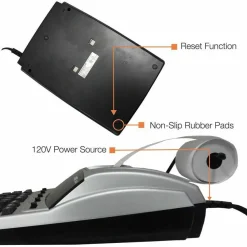 Victor 1240-3A 12-Digit Heavy-Duty Commercial Printing Calculator With Antimicrobial Protection