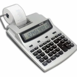 Victor 1212-3A Printing Calculator With Antimicrobial Protection, Blue/Red Print, 2.7 Lines/Sec