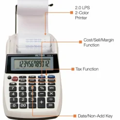 Victor 1205-4 Commercial Desktop Printing Calculator