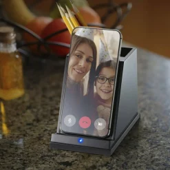 Victor CS100 Wireless Phone Charger with Pencil Cup - Input connectors: USB - 1 Each