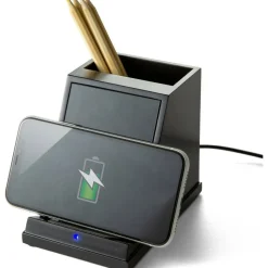 Victor CS100 Wireless Phone Charger with Pencil Cup - Input connectors: USB - 1 Each