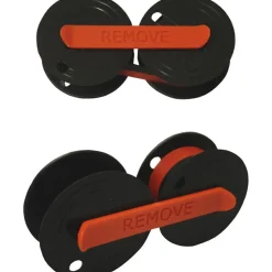 Victor 7010 Twin Spool Two Color Ink Calculator Ribbon Refill - 18 ft. - Black/Red