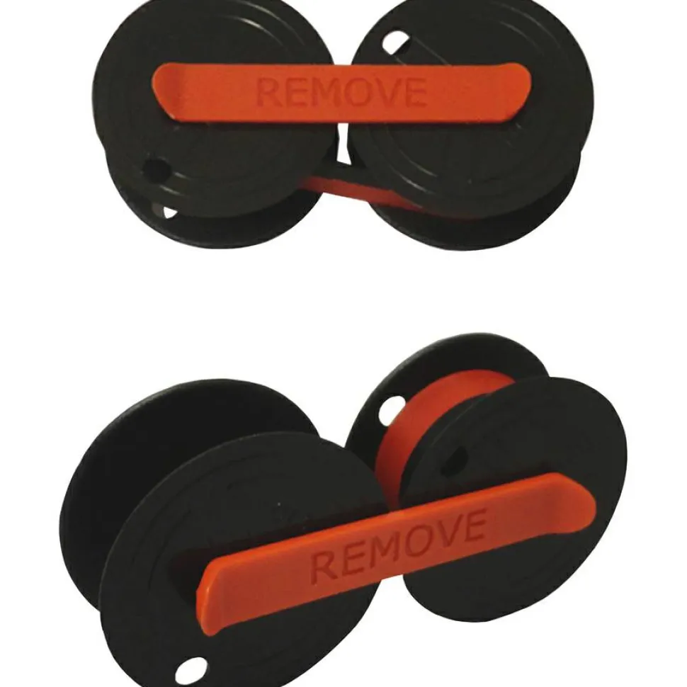 Victor 7010 Twin Spool Two Color Ink Calculator Ribbon Refill - 18 ft. - Black/Red