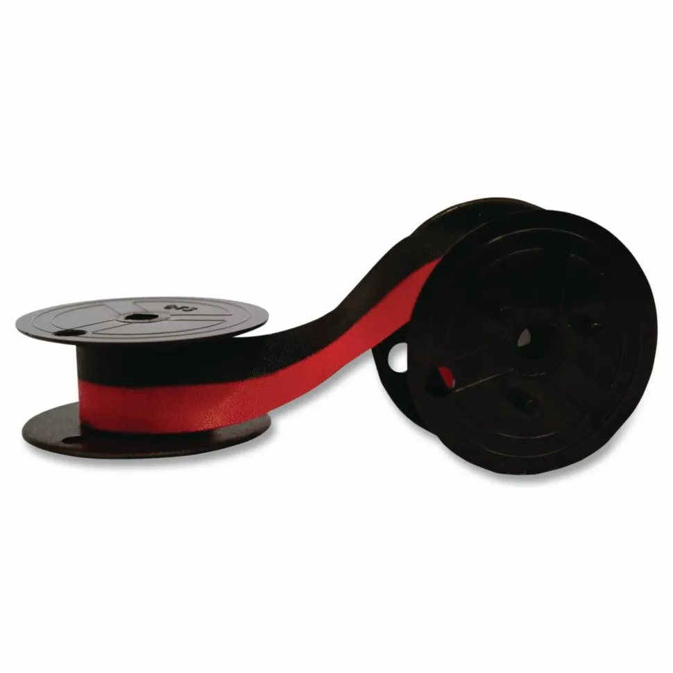 Victor 7010 Twin Spool Two Color Ink Calculator Ribbon Refill - 18 ft. - Black/Red