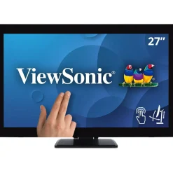 ViewSonic TD2760 27 Inch 1080p Touch Screen Monitor, 10-Point Multi-Touch for Commercial Signage and Hospitality, RS232 Control, Advanced Ergonomics, HDMI, DisplayPort
