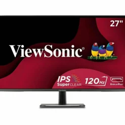 ViewSonic VA2756A-MHD 27 Inch 1080p Monitor, IPS Display with 120Hz for Enhanced Home and Office Productivity, Eye Care Technology, HDMI, DisplayPort, and VGA Inputs