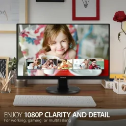 ViewSonic VA2247-MH 22 Inch 1080p Monitor, 100Hz Refresh Rate with FreeSync for Smooth Workflows, Ultra-Thin Bezels, HDMI, and VGA Inputs