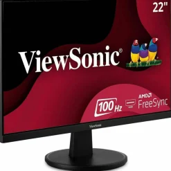 ViewSonic VA2247-MH 22 Inch 1080p Monitor, 100Hz Refresh Rate with FreeSync for Smooth Workflows, Ultra-Thin Bezels, HDMI, and VGA Inputs