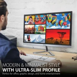 ViewSonic VX2276-SMHD 22 Inch 1080p Monitor, IPS Display with Ultra-Thin Bezels and Eye Care Technology for Home and Office Entertainment, DisplayPort for Daisy Chain, HDMI, and VGA Inputs