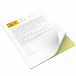 Vitality Multipurpose Carbonless 2-Part Paper, 8.5 x 11, Canary/White, 5, 000/Carton
