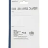 Vivitar Dual USB-A Wall Charger, White, NIL6002-WHT-STK-24
