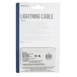 Vivitar Lightning To USB-A Cable, 6', Gray, NIL1006-GRY-STK-24