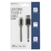 Vivitar Lightning To USB-A Cable, 3', Black, NIL1003