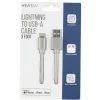 Vivitar Lightning To USB-A Cable, 3', Gray, NIL1003