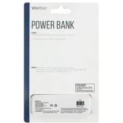 Vivitar 5000mah Power Bank, Black, NIL7002-BLK-STK-24