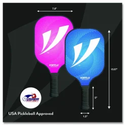 VORTExX Pickleball Set, Pink/Blue, 15.75" x 7.75" x 2.9"
