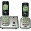 Vtech CS6619-2 Cordless Phone System, Base and 1 Additional Handset, Black/Silver