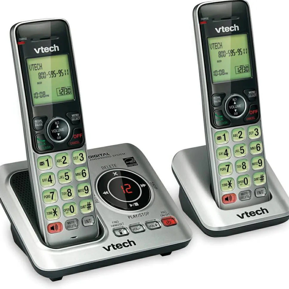 VTech CS6629-2 DECT 6.0 1.90 GHz Cordless Phone - Silver