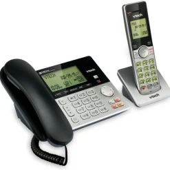 VTech CS6949 DECT 6.0 Standard Phone - Black, Silver