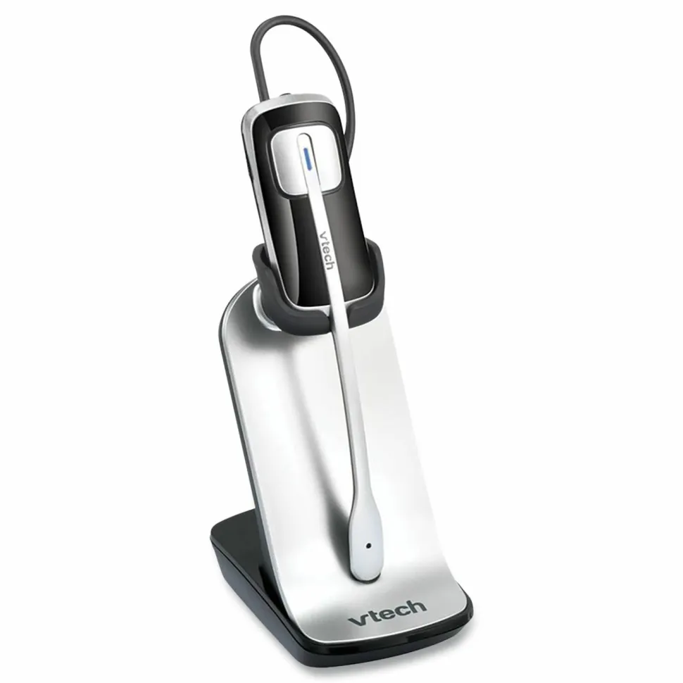 Vtech IS6200 Monaural Convertible Headset, Black/Silver