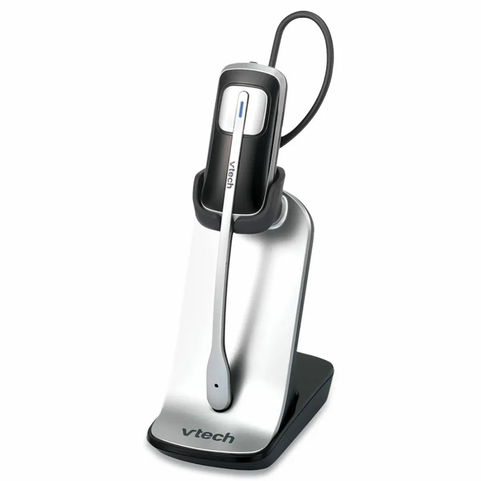 Vtech IS6200 Monaural Convertible Headset, Black/Silver