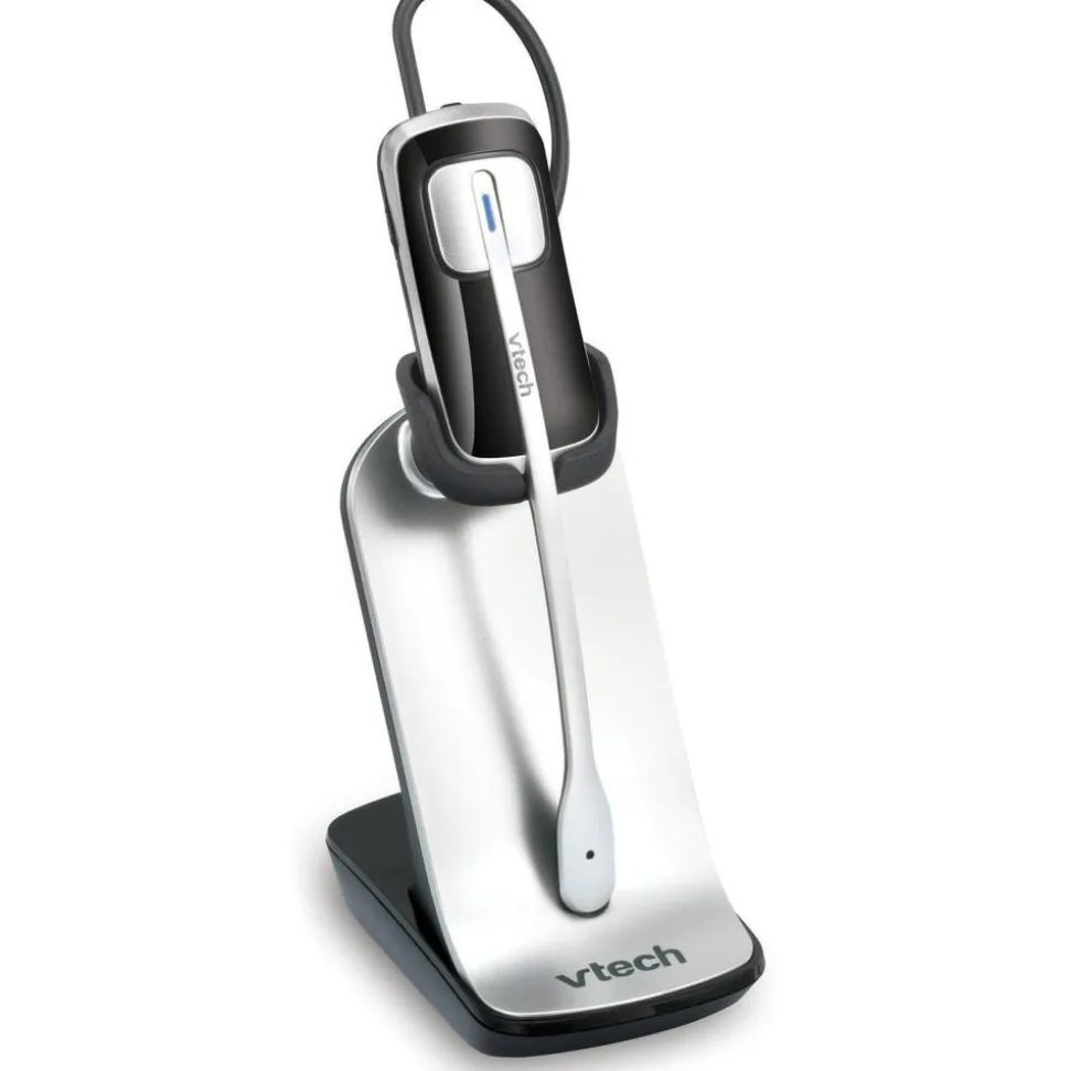 Vtech IS6200 Monaural Convertible Headset, Black/Silver