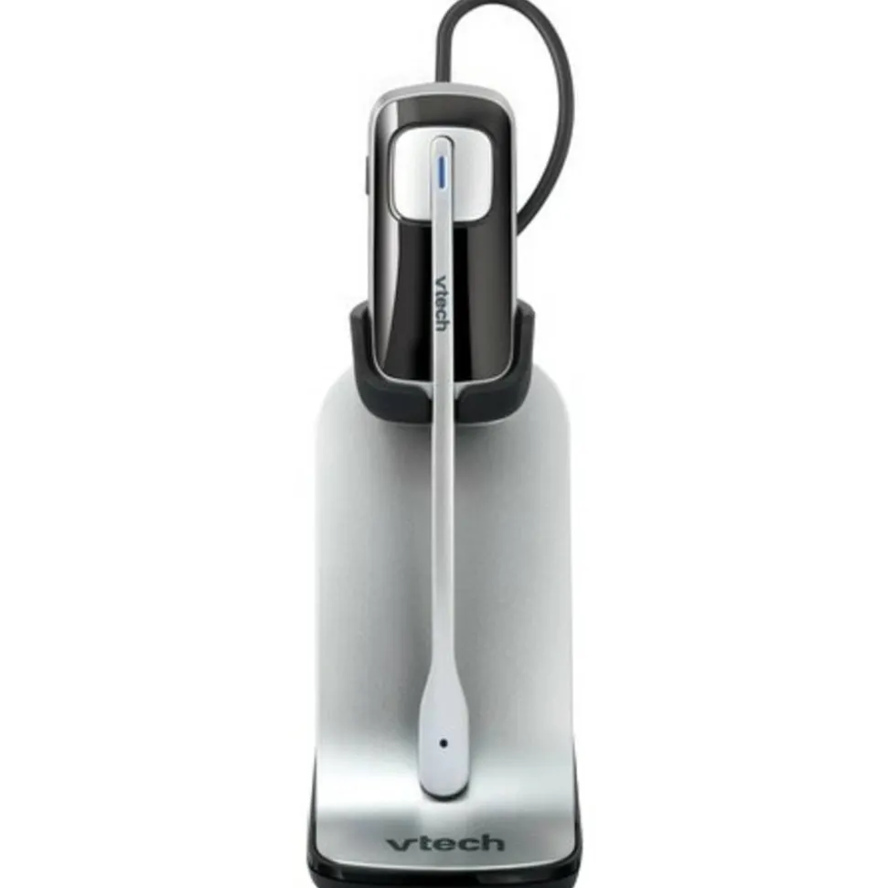 Vtech IS6200 Monaural Convertible Headset, Black/Silver