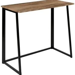 Walker Small Rustic Natural Home Office Folding Computer Desk - 36"
