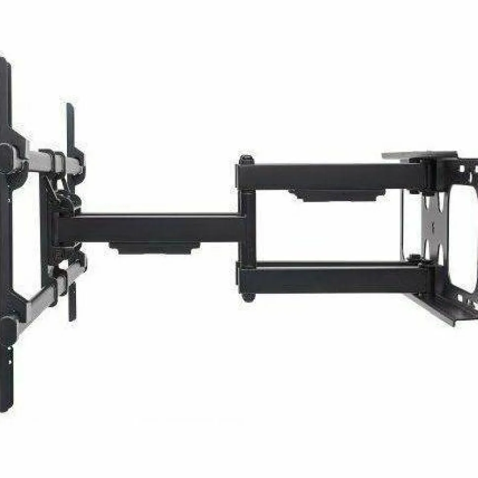 Wall Mount for TV & Monitors (Full Motion), For screens 37" to 75" , VESA compatability: all between 200x200mm and 800x400mm - check the dimensions of the four mounting holes on back of screen to ensure it fits, Max 75kg, Black, Bracket, Lifetime Warranty