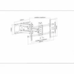 Wall Mount for TV & Monitors (Full Motion), For screens 37