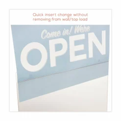 Wall Sign Holder, Horizontal, 8-1/2