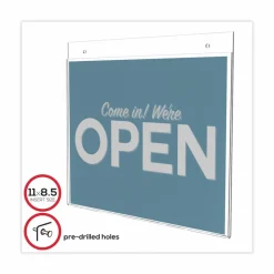 Wall Sign Holder, Horizontal, 8-1/2