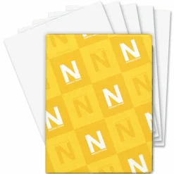Wausau Astrobrights Inkjet/Laser Print Color Paper, Letter Size (8 1/2" x 11"), 24 Lb, Stardust White, Ream Of 500 Sheets