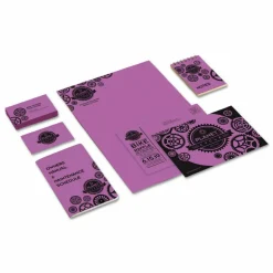 Wausau Astrobrights Multi-Use Card Stock, Planetary Purple, Letter (8.5" x 11"), 65 Lb, 30% Recycled, Pack Of 250