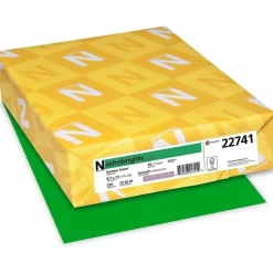 Wausau Astrobrights Multi-Use Card Stock, Gamma Green, Letter (8.5