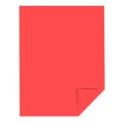 Wausau Astrobrights Multi-Use Card Stock, Rocket Red, Letter (8.5